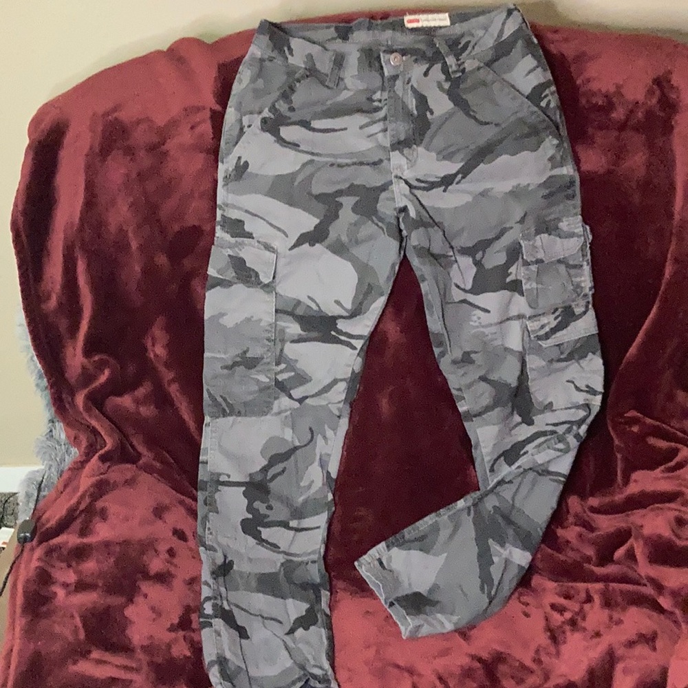 Grey Camouflage Pants